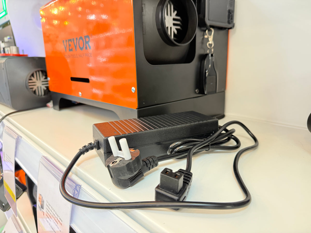 220V → 12V 144 W barošanas bloks dīzeļa krāsniņām 2–8 kW – der VEVOR, Planar, Autoterm, Warmtoo