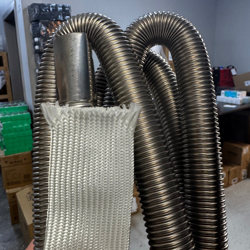 VEVOR 1m garums_Izpūtēja aizsargšķiedras materiāls 5-8kW krāsniņām(Vevor dīzeļa sildītajiem)