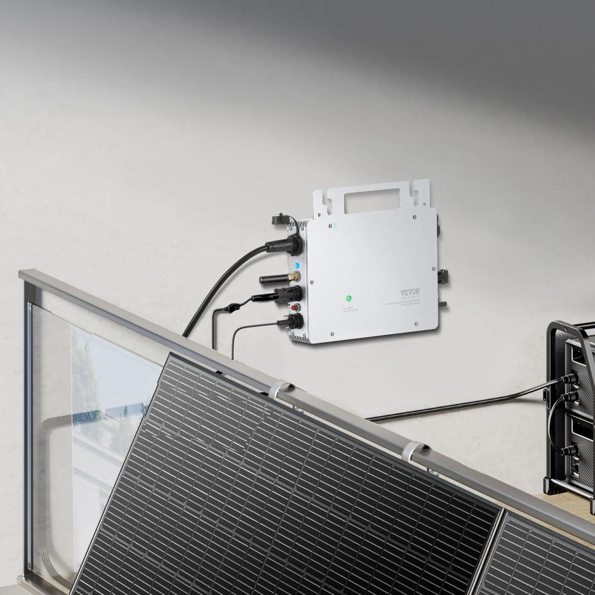 VEVOR Mikroinvertors 600W — tīkla, IP67, WiFi