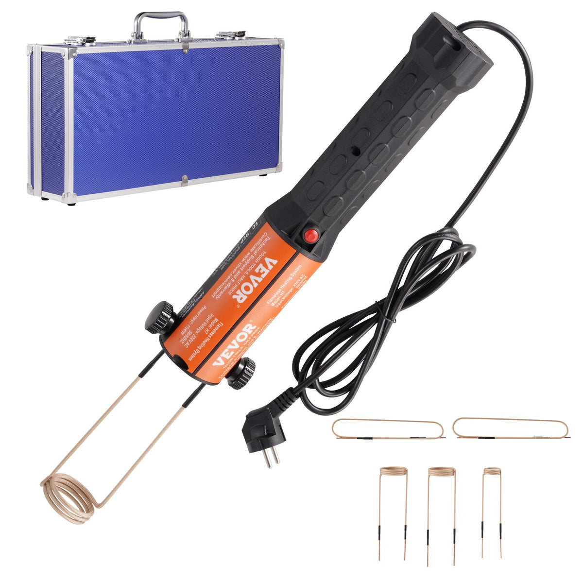 VEVOR Handheld Magnetic Induction Heater 1 kW for Rusted Bolt Removal