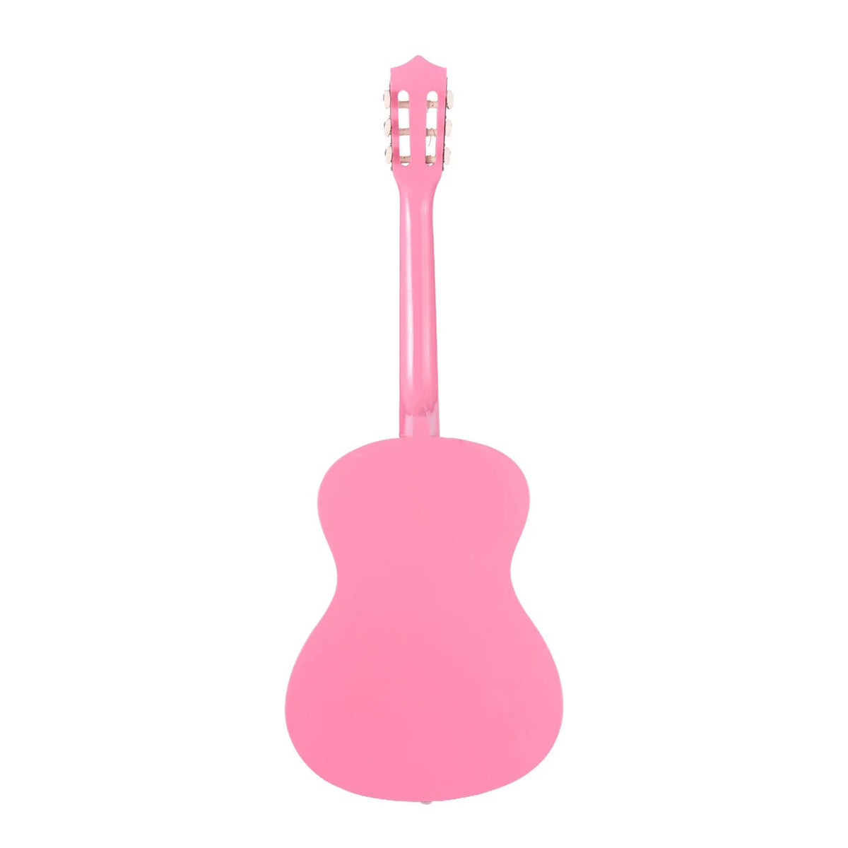 VEVOR Classical Guitar 960 mm with Nylon Strings, Beginner Kit with Bag, Strap, Tuner and Capo, Pink