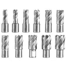 VEVOR 1100 W magnētiskā urbjmašīna ar 40 mm urbuma diametru, 12000 N noturību un 12 urbjiem, 580 apgr./min. portatīvā elektro urbjpresa metālam un mājas darbiem