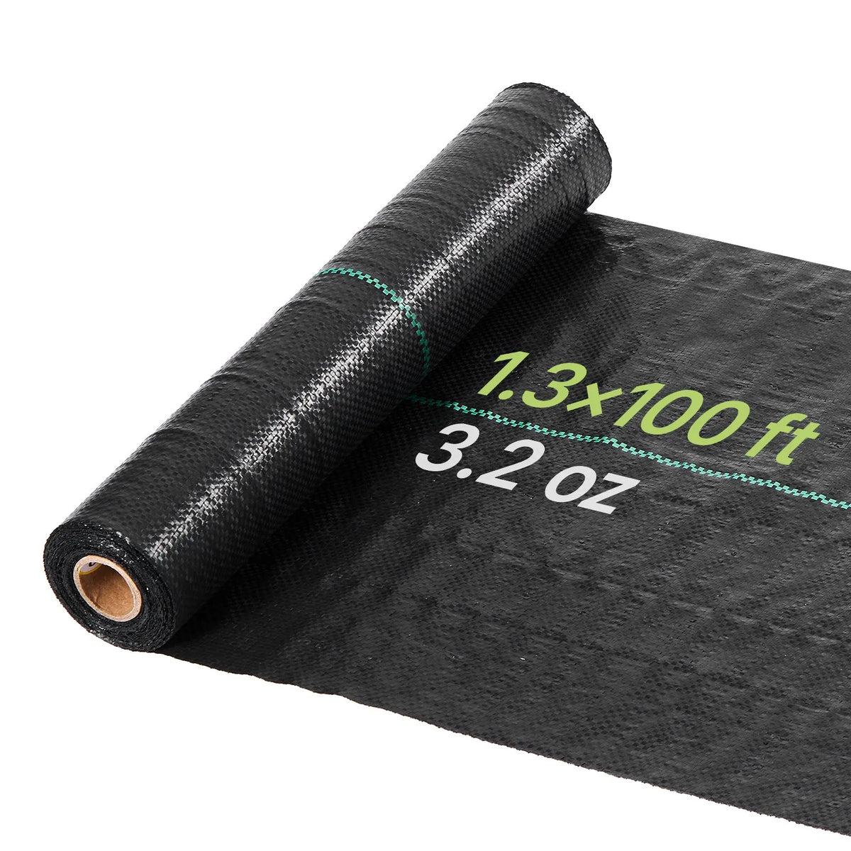 VEVOR nezāļu barjeras audums smagai slodzei, 0,4 x 30,5 m, 90,7 g/m² austs ainavu segums, nezāļu ierobežošanas pārklājums dārzam, ģeotekstila pamatne, melns - ZEMLETES.LV