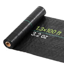 VEVOR nezāļu barjeras audums smagai slodzei, 0,4 x 30,5 m, 90,7 g/m² austs ainavu segums, nezāļu ierobežošanas pārklājums dārzam, ģeotekstila pamatne, melns - ZEMLETES.LV