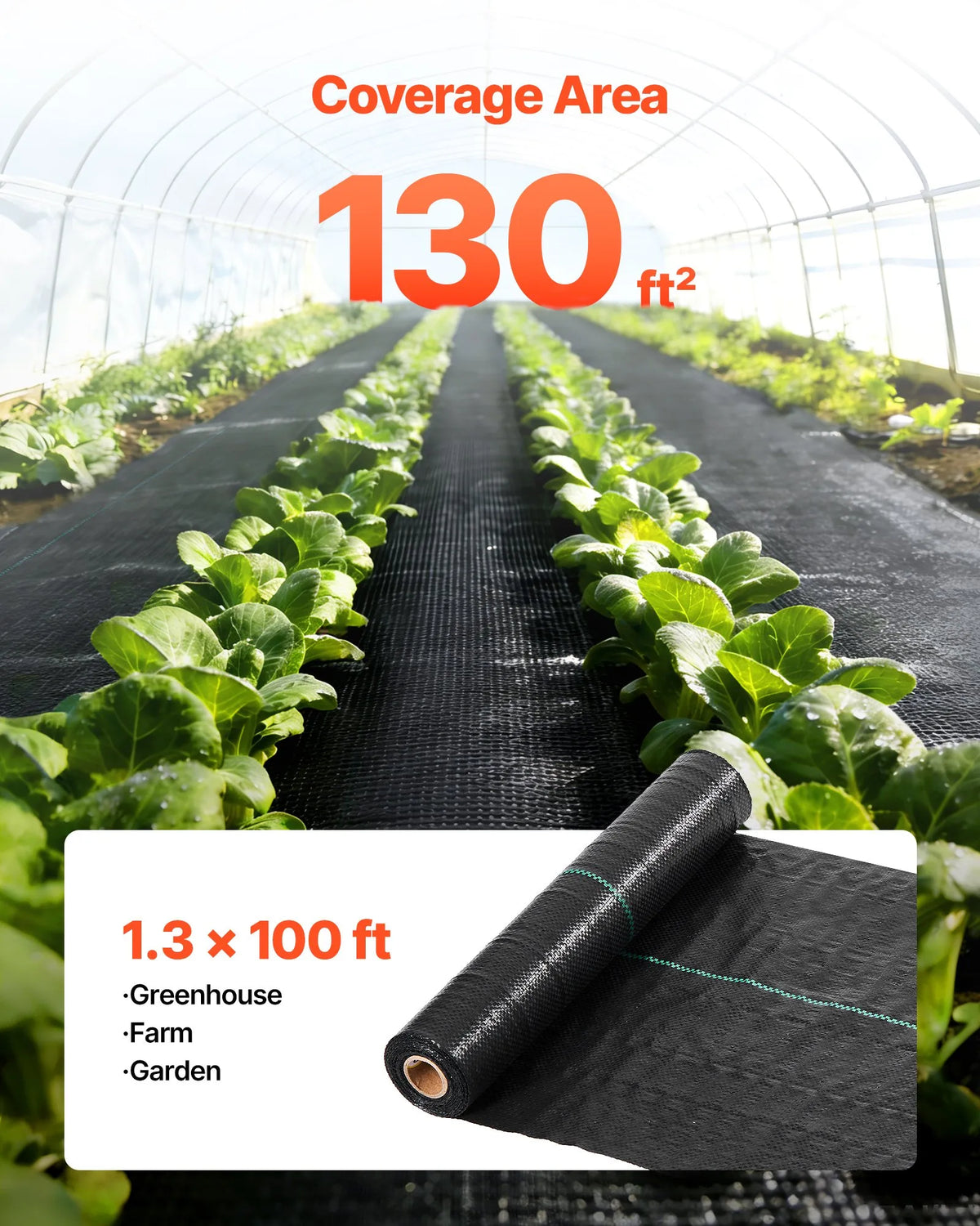 VEVOR nezāļu barjeras audums smagai slodzei, 0,4 x 30,5 m, 90,7 g/m² austs ainavu segums, nezāļu ierobežošanas pārklājums dārzam, ģeotekstila pamatne, melns - ZEMLETES.LV