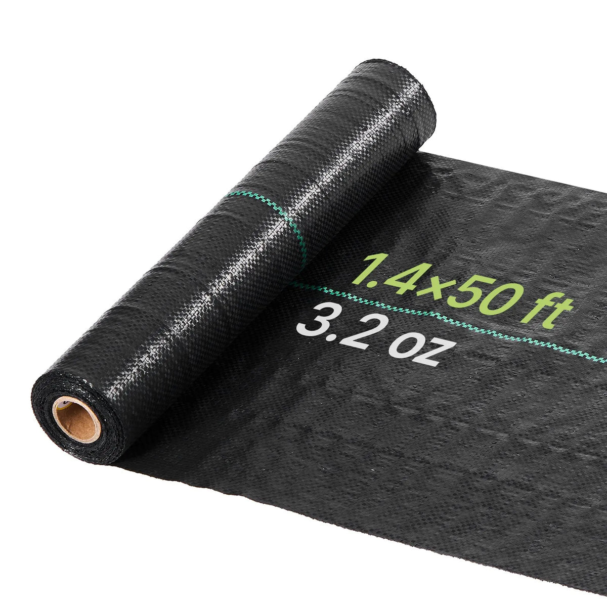 VEVOR pretnezāļu audums 0,4 × 15,2 m, 90,7 g/m², austs ainavu segums, nezāļu kontroles ģeotekstils, dārza seguma paklājs, melns - ZEMLETES.LV