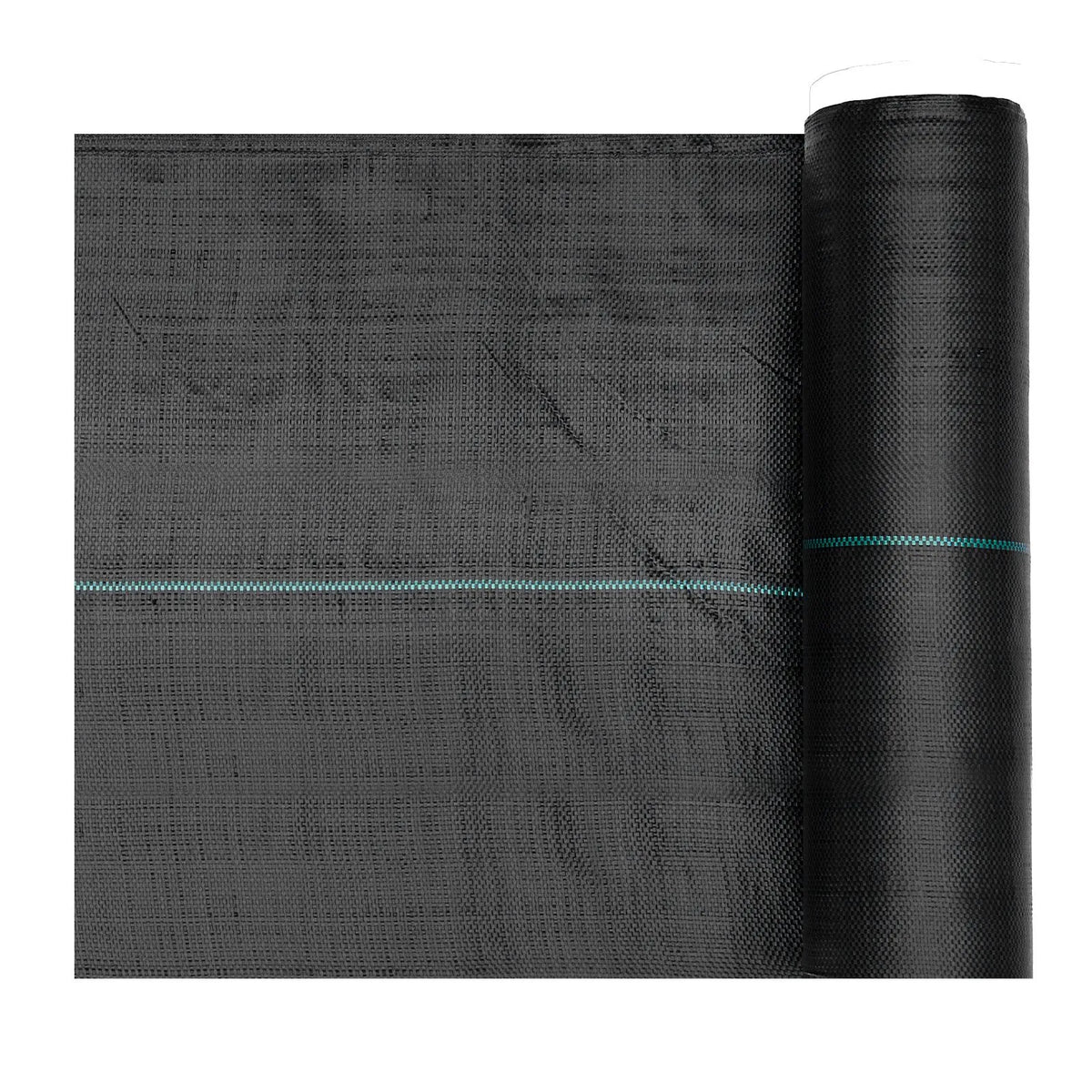VEVOR pretnezāļu audums 0,4 × 15,2 m, 90,7 g/m², austs ainavu segums, nezāļu kontroles ģeotekstils, dārza seguma paklājs, melns - ZEMLETES.LV