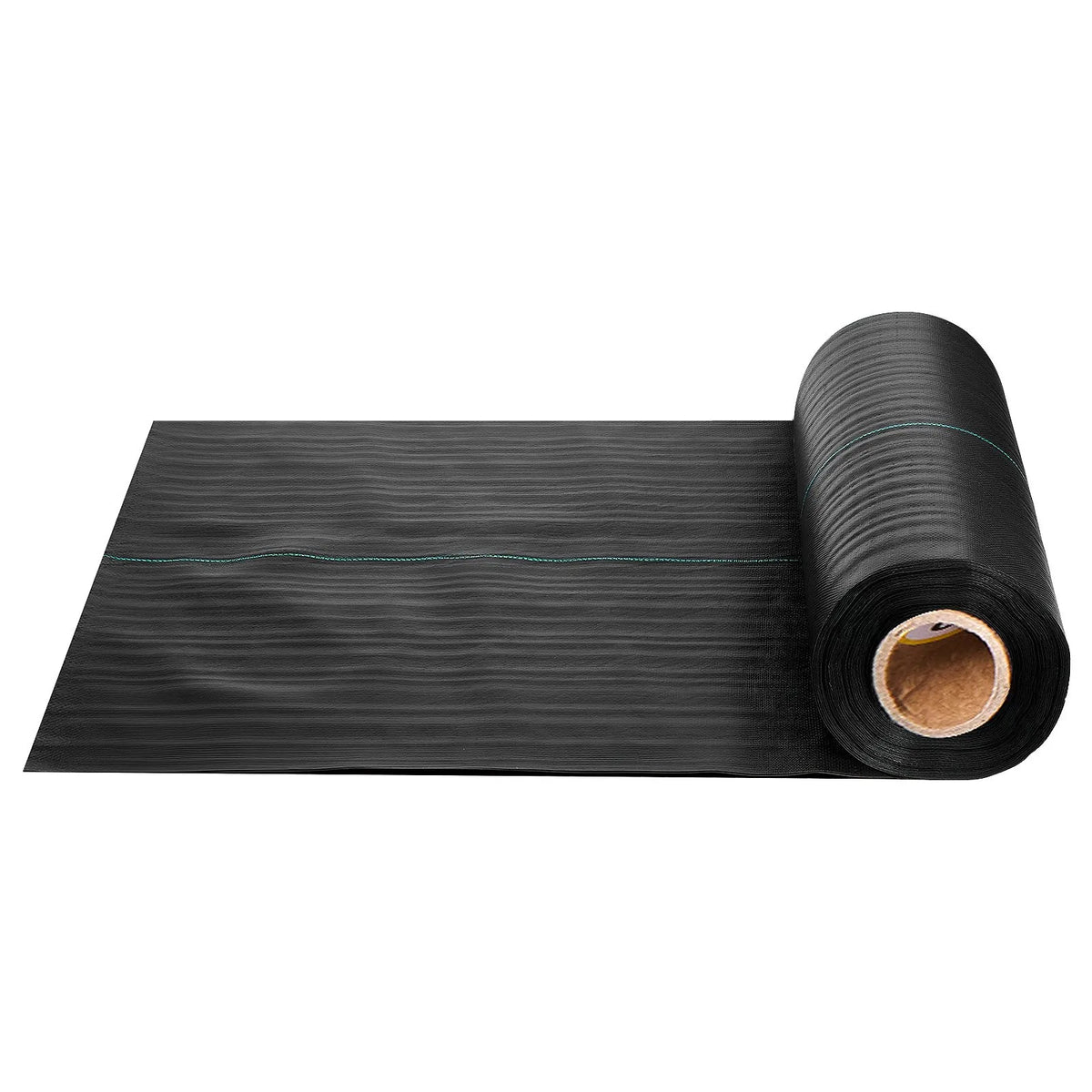 VEVOR pretnezāļu audums 0,4 × 15,2 m, 90,7 g/m², austs ainavu segums, nezāļu kontroles ģeotekstils, dārza seguma paklājs, melns - ZEMLETES.LV