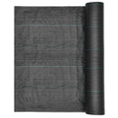 VEVOR nezāļu barjeras audums 2 x 50 m, 100 g/m² austs PP dārza segums ar augstu blīvumu, ūdens caurlaidīgs pārklājums celiņiem, grantij un dārza zonām - ZEMLETES.LV