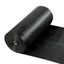 VEVOR nezāļu barjeras audums smagai slodzei, 0,9 x 30,5 m, 141,7 g/m² austs ainavu segums, nezāļu ierobežošanas pārklājums dārzam, ģeotekstila pamatne, melns - ZEMLETES.LV