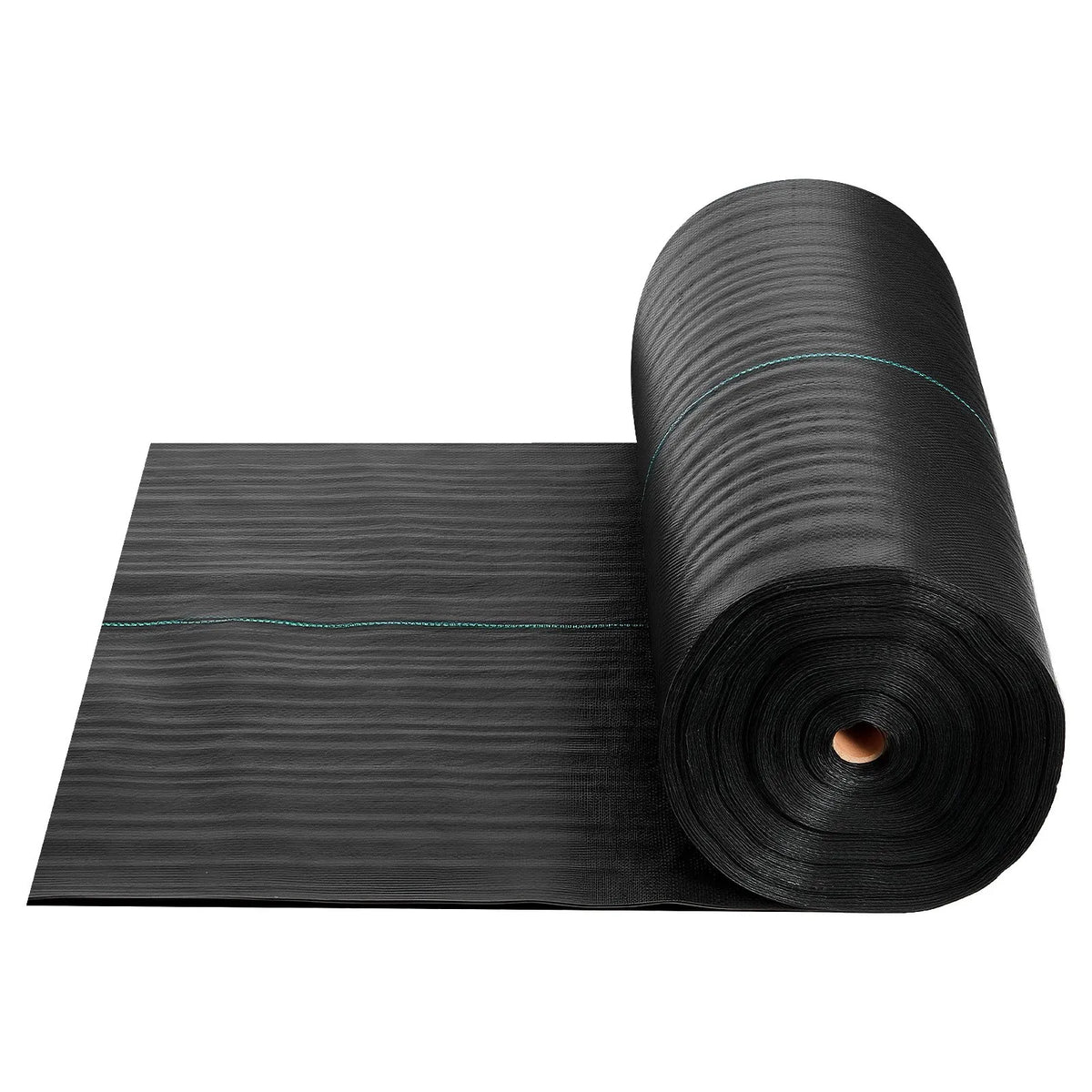 VEVOR nezāļu barjeras audums smagai slodzei, 0,9 x 30,5 m, 141,7 g/m² austs ainavu segums, nezāļu ierobežošanas pārklājums dārzam, ģeotekstila pamatne, melns - ZEMLETES.LV