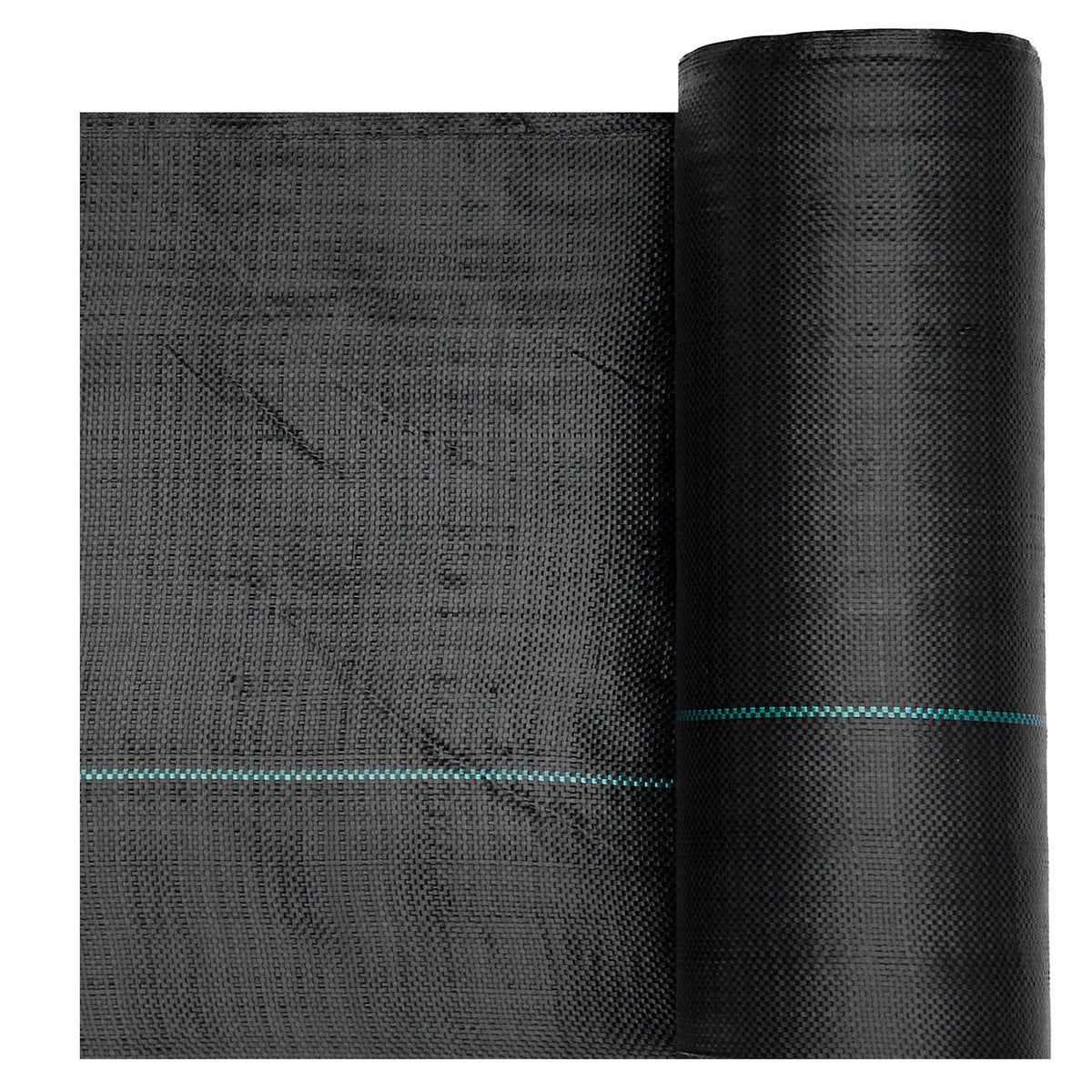 VEVOR pretnezāļu audums 2 gab., 0,9 × 15,2 m, 90,7 g/m², austs ainavu segums, nezāļu kontroles ģeotekstils, dārza seguma paklājs, melns - ZEMLETES.LV