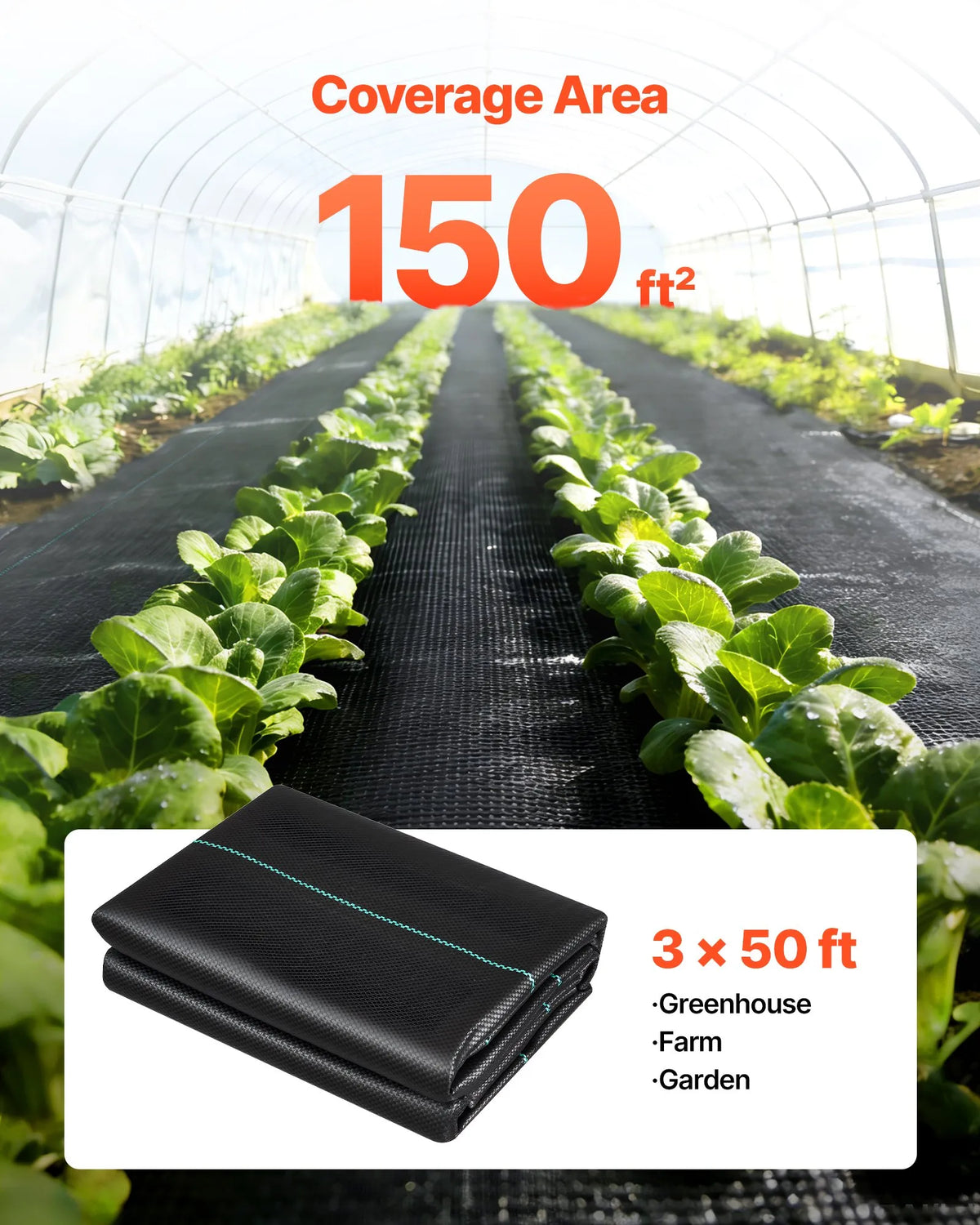 VEVOR pretnezāļu audums 2 gab., 0,9 × 15,2 m, 90,7 g/m², austs ainavu segums, nezāļu kontroles ģeotekstils, dārza seguma paklājs, melns - ZEMLETES.LV