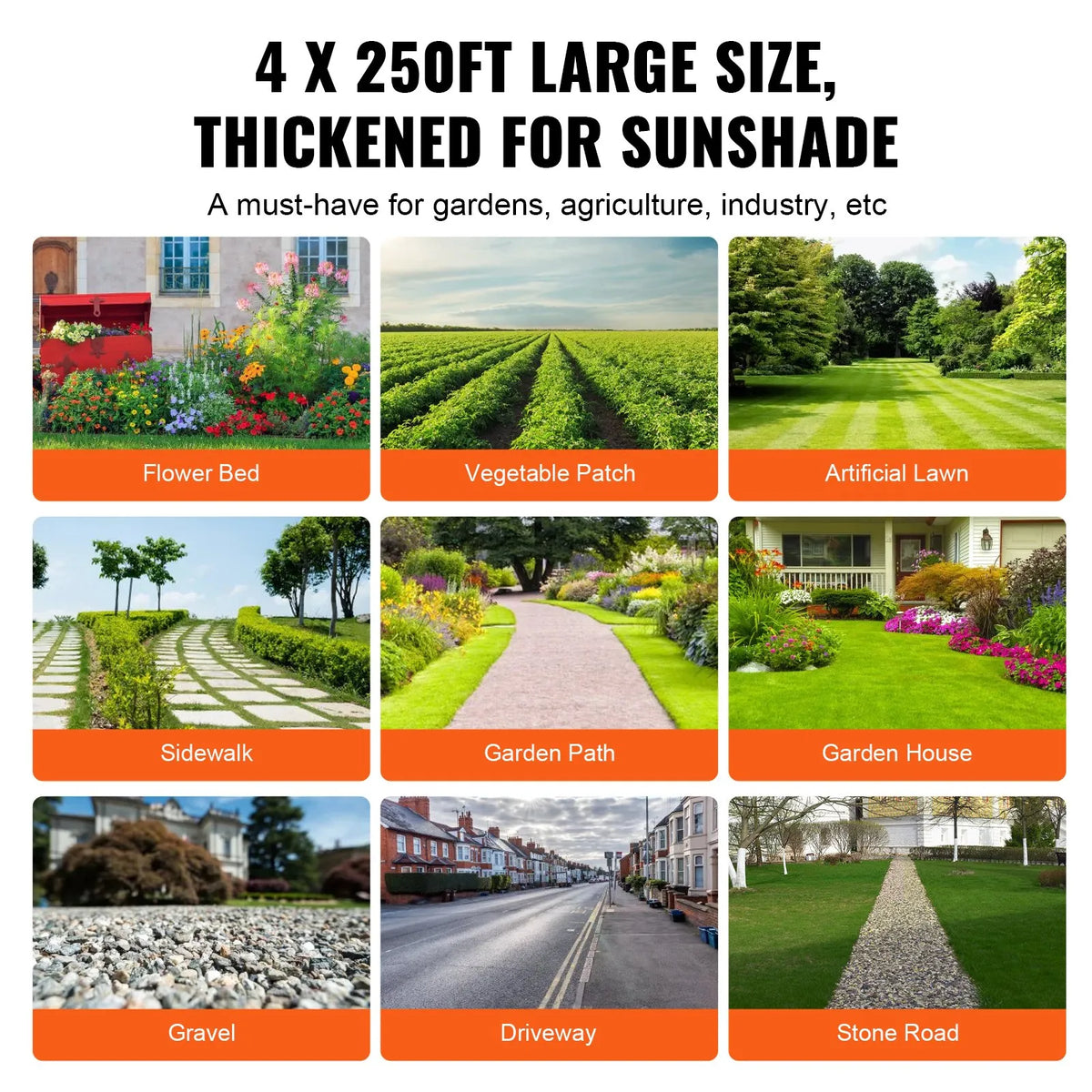 VEVOR 1,22 × 76,2 m Premium smagās klases nezāļu barjeras ainavu audums, 5 OZ austs ģeotekstila audums zem grants, augsta caurlaidība, nezāļu bloķēšanas paklājs, piebraucamā ceļa audums, dārza nezāļu kontroles audums - ZEMLETES.LV