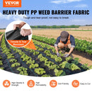 VEVOR Premium pastiprināts nezāļu ierobežošanas ainavu audums 1,52 x 76,2 m, 141,7 g/m² austs ģeotekstils zem grants, augstas caurlaidības piebraucamā ceļa segums, dārza nezāļu kontroles audums - ZEMLETES.LV