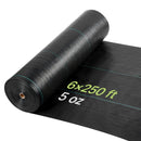 VEVOR nezāļu barjeras audums smagai slodzei, 1,8 x 76,2 m, 141,7 g/m² austs ainavu segums, nezāļu ierobežošanas pārklājums dārzam, ģeotekstila pamatne, melns - ZEMLETES.LV