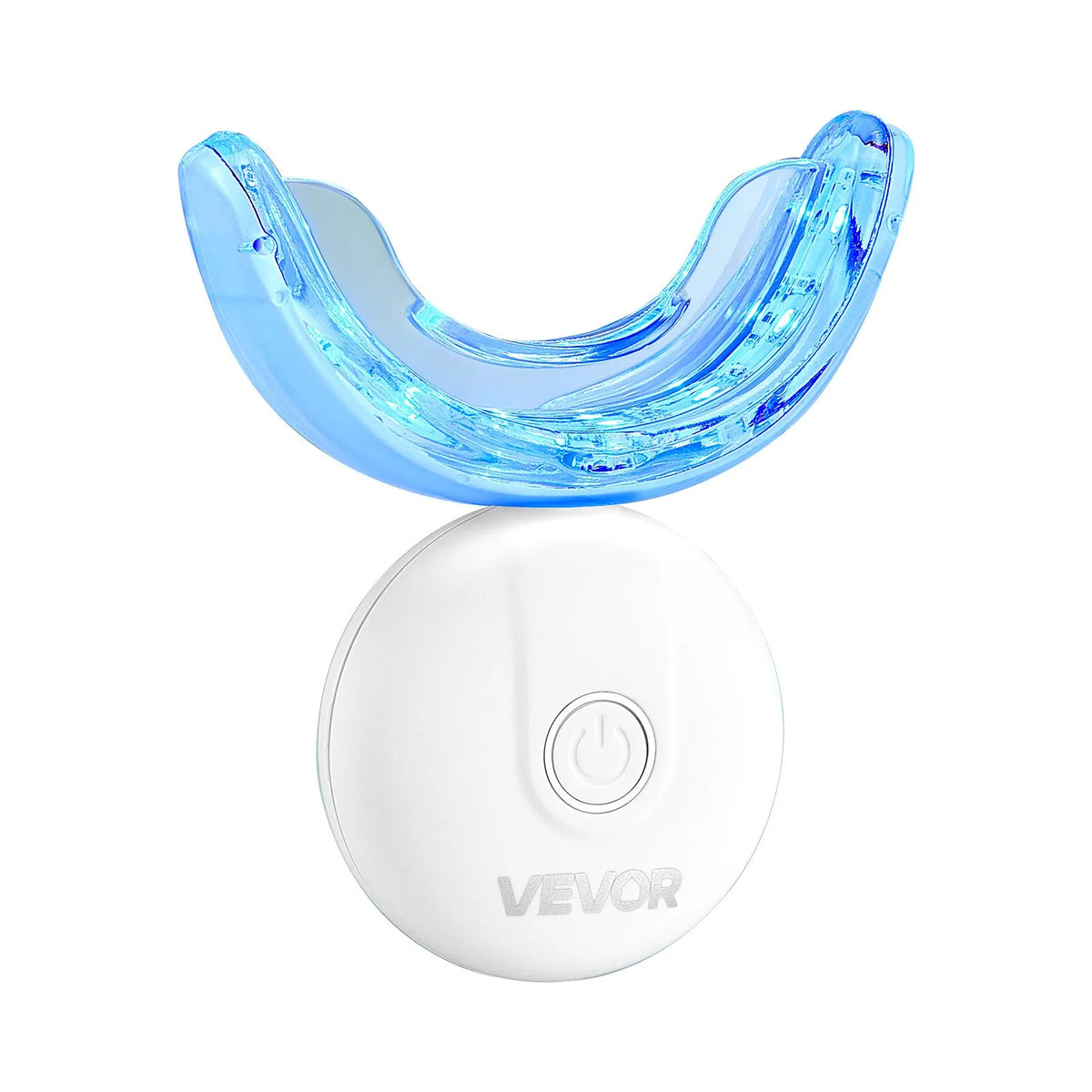 VEVOR Teeth Whitening Kit with LED Light, 32 LED Accelerator Light, Whitening Strips, Pens and Gel Syringes, U-shaped Tips, Portable Wireless Kit for Fast and Effective Stubborn Stain Removal