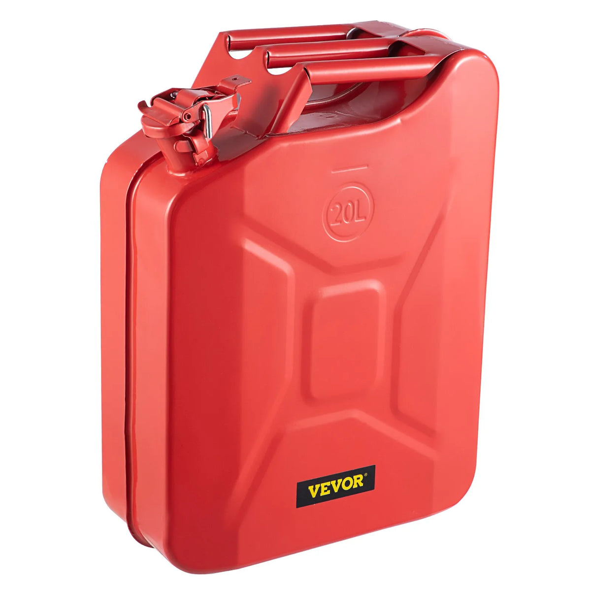 Fuel Can 20 L with Flexible Filler Spout, Steel, Red