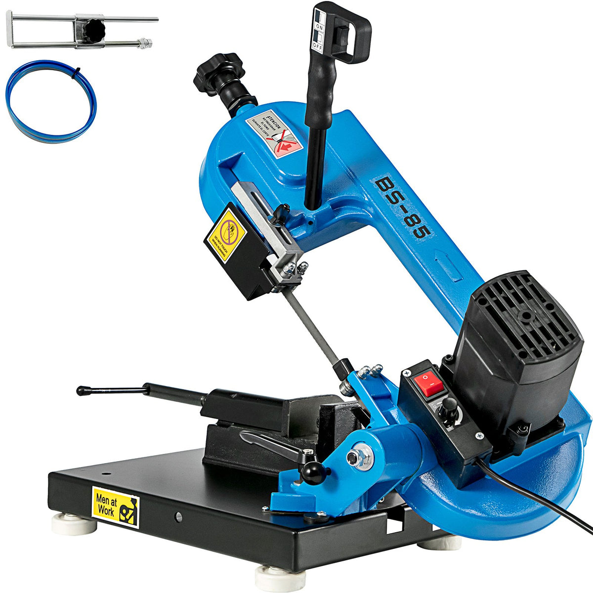 VEVOR Vertical Band Saw Machine for Metal, 1000 W, with Cutting Angle 0–45°, Table-Type Construction, Cutting Depth 85 × 105 mm, for Metal, Wood, Fibreglass and Plastic Cutting