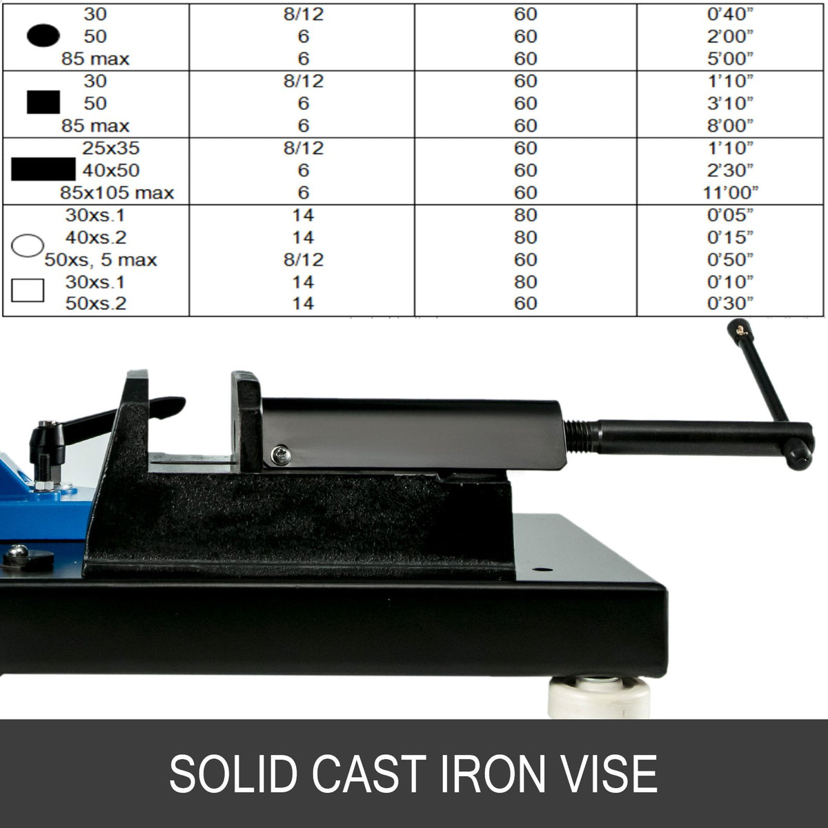 VEVOR Vertical Band Saw Machine for Metal, 1000 W, with Cutting Angle 0–45°, Table-Type Construction, Cutting Depth 85 × 105 mm, for Metal, Wood, Fibreglass and Plastic Cutting