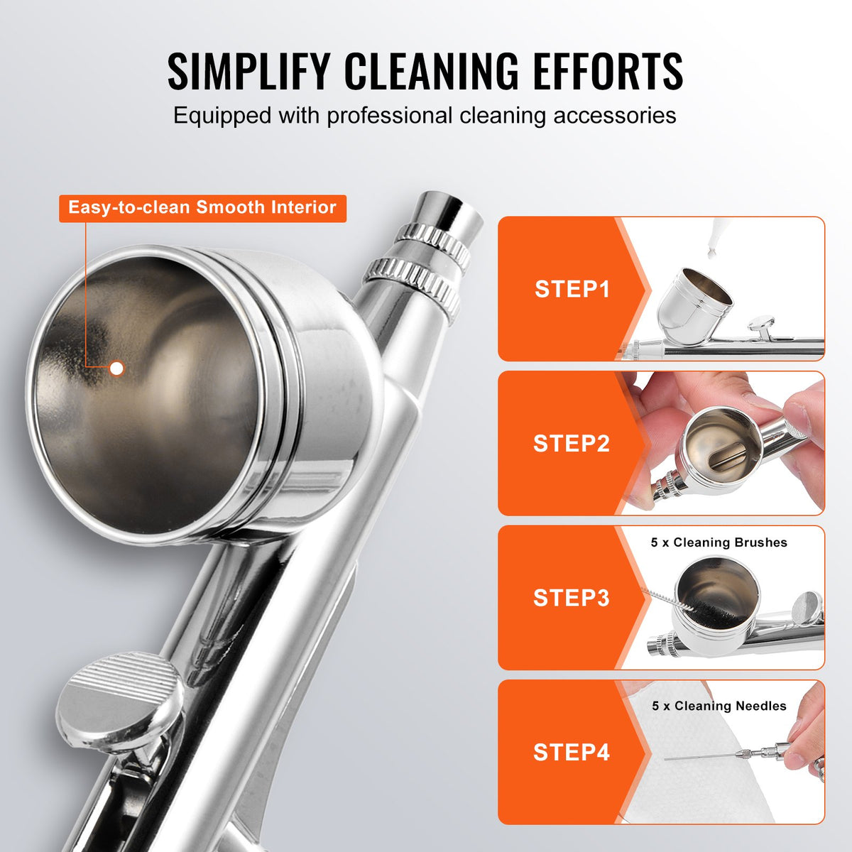 VEVOR Airbrush Painting Kit with Dual Fan Air Tank Compressor System and 3.5L Air Tank