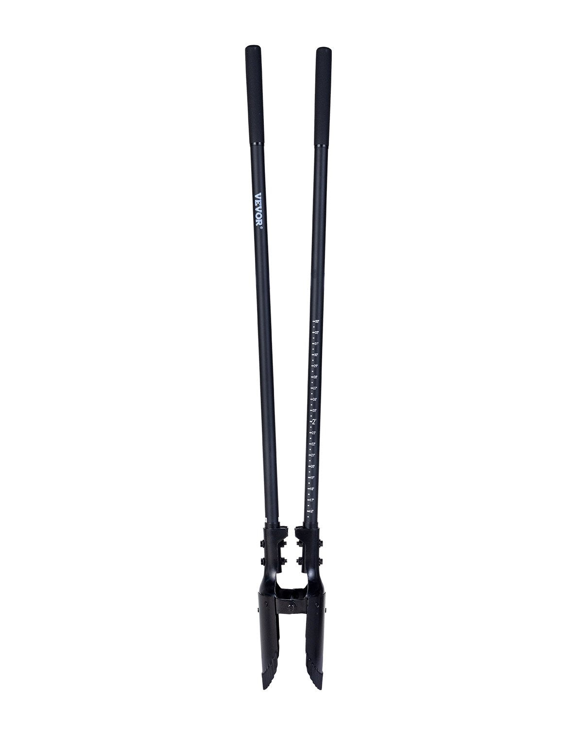 VEVOR cauruma rakšanas lāpsta ar stiklašķiedras kātu un mēroga atzīmēm, 1460 mm