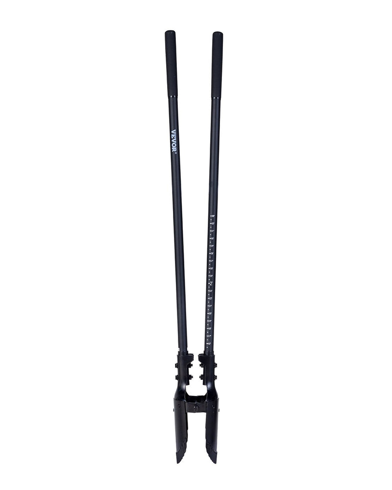VEVOR cauruma rakšanas lāpsta ar stiklašķiedras kātu un mēroga atzīmēm, 1460 mm