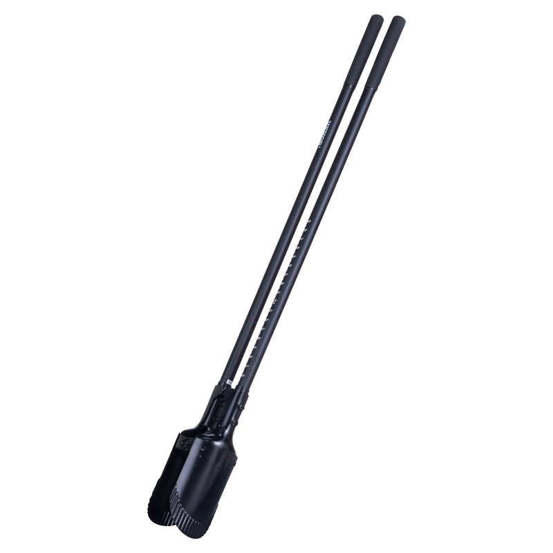 VEVOR cauruma rakšanas lāpsta ar stiklašķiedras kātu un mēroga atzīmēm, 1460 mm