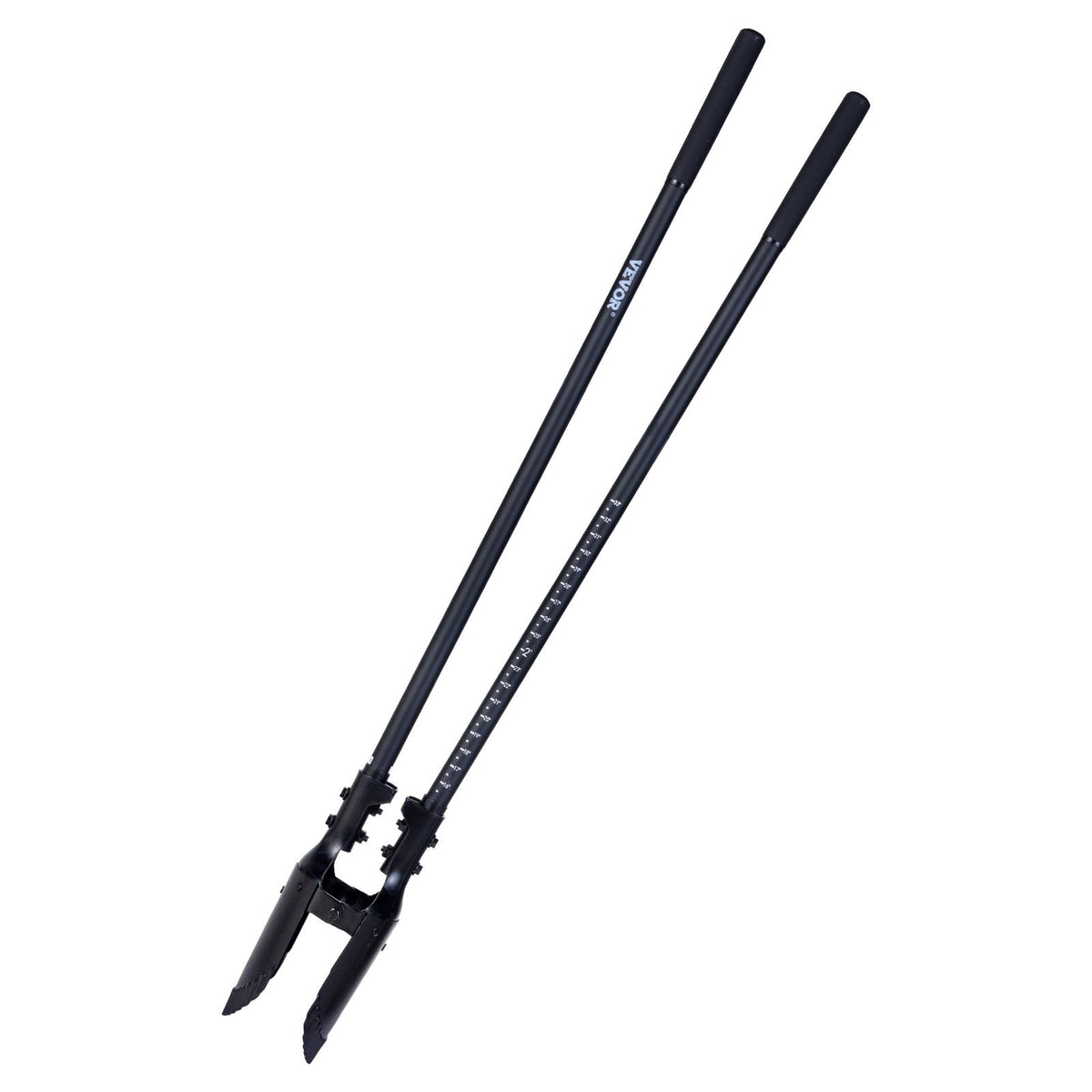 VEVOR cauruma rakšanas lāpsta ar stiklašķiedras kātu un mēroga atzīmēm, 1460 mm