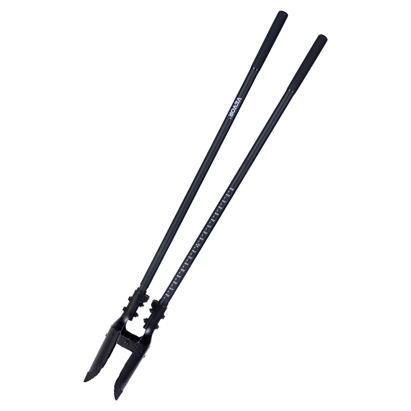 VEVOR cauruma rakšanas lāpsta ar stiklašķiedras kātu un mēroga atzīmēm, 1460 mm