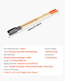 VEVOR caurumu rakšanas instruments ar koka rokturi un mērogu atzīmēm, 146 cm caurumu rakšanas instruments