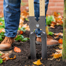 VEVOR caurumu rakšanas instruments ar koka rokturi un mērogu atzīmēm, 146 cm caurumu rakšanas instruments