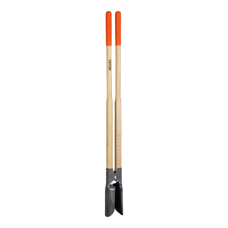 VEVOR caurumu rakšanas instruments ar koka rokturi un mērogu atzīmēm, 146 cm caurumu rakšanas instruments
