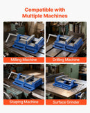 VEVOR urbjpreses skrūvspīles ar 102 mm žokļu platumu, pārnēsājamas darbagalda skrūvspīles ar rievotu pamatni vieglai uzstādīšanai, izturīgs čuguna korpuss, piemērotas kokapstrādei, metālapstrādei, urbšanai un griešanai