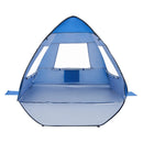 VEVOR pludmales telts nojume 2 personām ar UPF 50+ aizsardzību, pārnēsājama saules nojume ar pārnēsāšanas somu un smilšu kabatām, viegla un ātri uzstādāma, piemērota kempingam, makšķerēšanai un piknikiem brīvā dabā