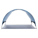 VEVOR pludmales telts nojume 4 personām ar UPF 50+ aizsardzību, pārnēsājama saules nojume ar pārnēsāšanas somu un zemes mietiem, viegla un ātri uzstādāma, piemērota kempingam, makšķerēšanai un piknikiem brīvā dabā