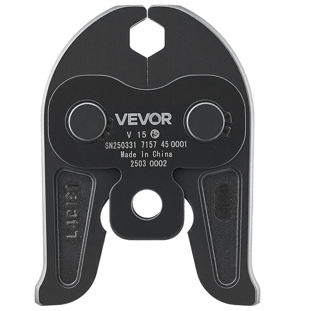 VEVOR V15 Press Fitting, 15 mm, for V-type Stainless Steel Tubes, Made from High-Strength Hardened Steel, Compatible with Standard Press Tools