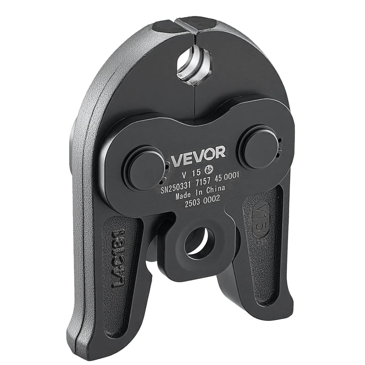 VEVOR V15 Press Fitting, 15 mm, for V-type Stainless Steel Tubes, Made from High-Strength Hardened Steel, Compatible with Standard Press Tools