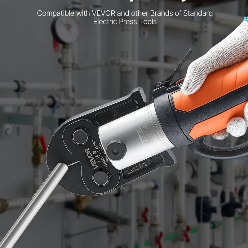 V15 presēšanas uzgalis 15 mm, piemērots V tipa nerūsējošā tērauda caurulēm