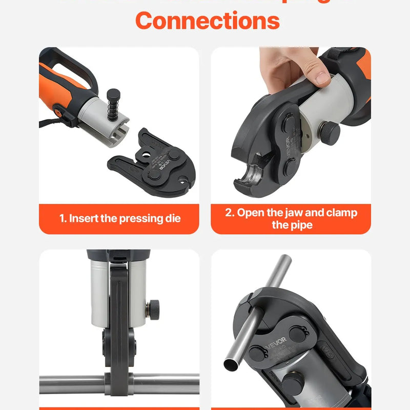 V15 presēšanas uzgalis 15 mm, piemērots V tipa nerūsējošā tērauda caurulēm