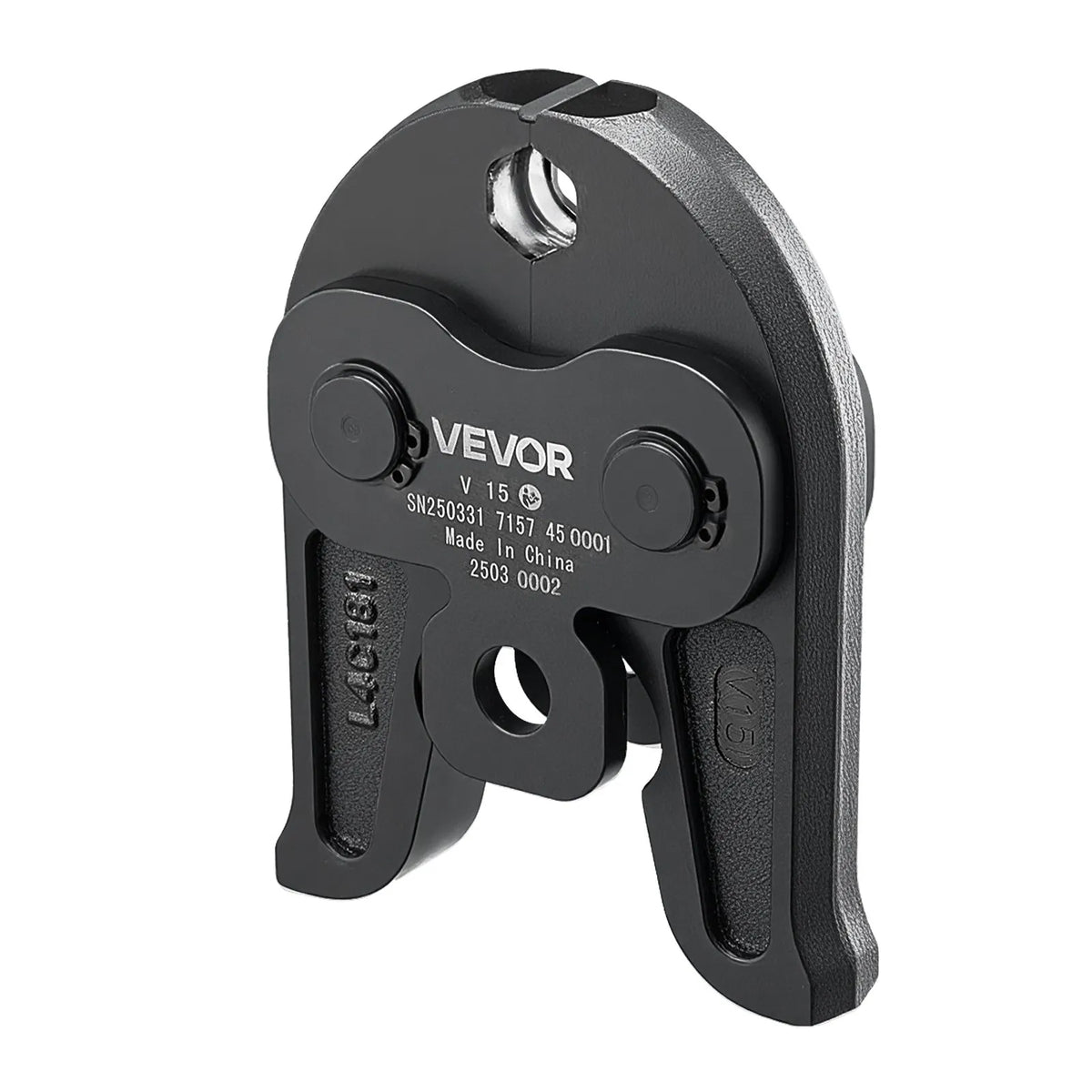 VEVOR V15 Press Fitting, 15 mm, for V-type Stainless Steel Tubes, Made from High-Strength Hardened Steel, Compatible with Standard Press Tools
