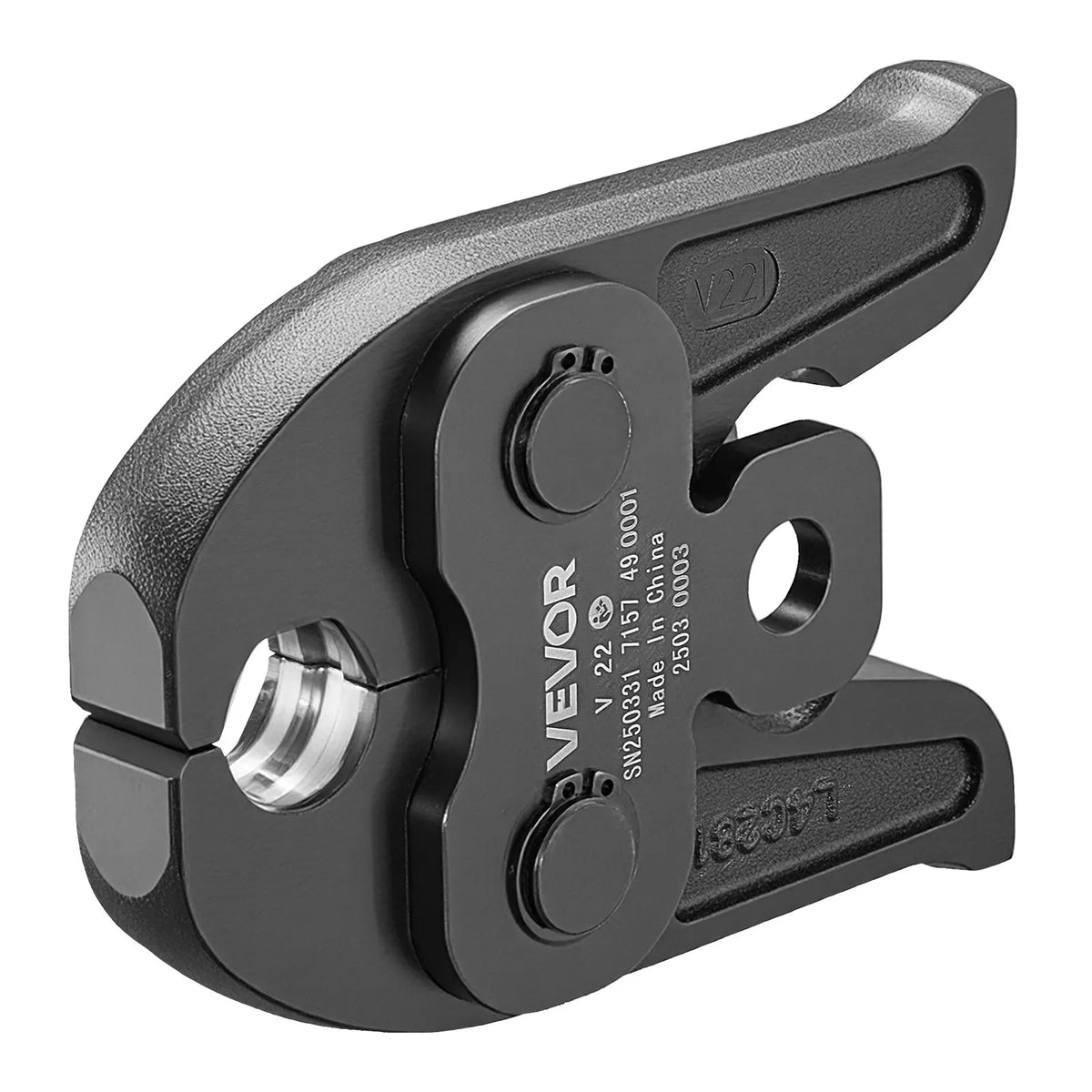 VEVOR Press Fitting V22, 22 mm, for V-type Stainless Steel Pipes, Made from High-Strength Hardened Steel, Compatible with Standard Press Tools