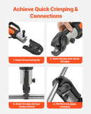 V22 presēšanas uzgalis 22 mm, piemērots V tipa nerūsējošā tērauda caurulēm