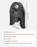 V22 presēšanas uzgalis 22 mm, piemērots V tipa nerūsējošā tērauda caurulēm