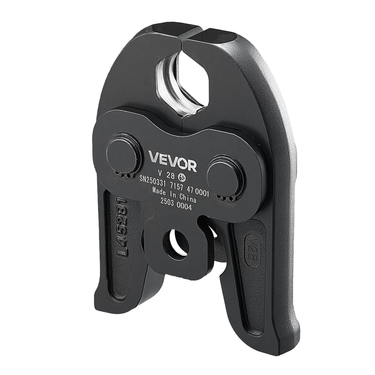 VEVOR Press Fitting V28, 28 mm, for V-type Stainless Steel Pipes, Made from High-Strength Hardened Steel, Compatible with Standard Press Tools