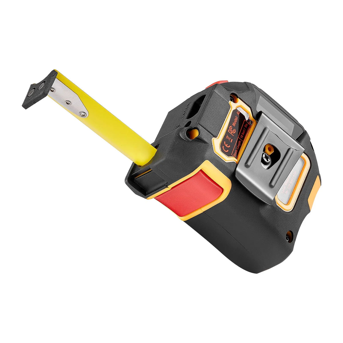 VEVOR 2-in-1 Laser Measure with 41 m Laser Range and 4.8 m Magnetic Tape Measure, Rechargeable, Length/Area/Volume/Continuous Measurement Modes, Units m/ft/in/ft+in, Suitable for Outdoor Work and Decoration