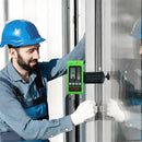 VEVOR lāzera uztvērējs–detektors zaļajam un sarkanajam lāzera staram, darbības diapazons līdz 60 m, ar stiprinājuma skavu