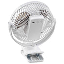 VEVOR portatīvais ventilators ar klipsi, uzlādējams, USB pieslēgums, 3 ātrumi un cirkulācijas režīms, spēcīga gaisa plūsma, izturīgs stiprinājums, piemērots galdam, golfa ratiem, āra kempingam, skrejceliņam un birojam, balts - ZEMLETES.LV