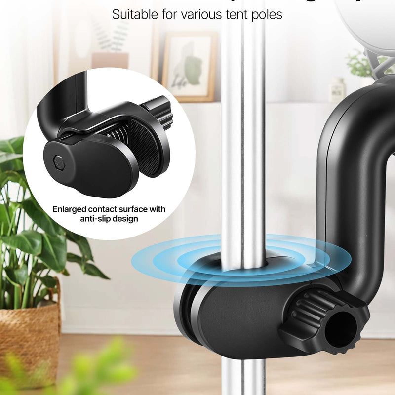 VEVOR augu ventilatori ar klipsi, uzlādējami, USB pieslēgums, 9 ātrumi un cirkulācijas režīms, viedā vadība, oscilējoši, ilgs darbības laiks, hidroponikai un audzēšanas teltīm, melni, 2 gab. - ZEMLETES.LV