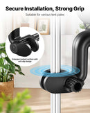 VEVOR augu ventilatori ar klipsi, uzlādējami, USB pieslēgums, 9 ātrumi un cirkulācijas režīms, viedā vadība, oscilējoši, ilgs darbības laiks, hidroponikai un audzēšanas teltīm, melni, 2 gab. - ZEMLETES.LV